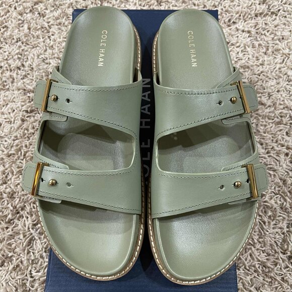 Cole Haan Women's Marisol Footbed Sandals Shoes Oil Green, Size 11 (New in Box) - Picture 7 of 15